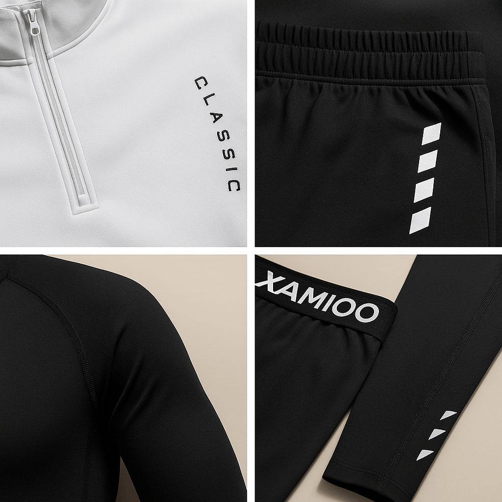 Axel | Men's Quarter Zip Sweater White Long Sleeve