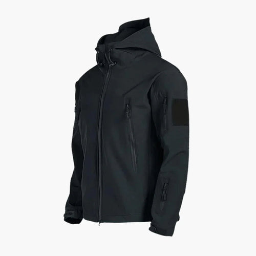 Dama Washington Aurelius all-weather rain jacket with hood and zipper pockets - front view