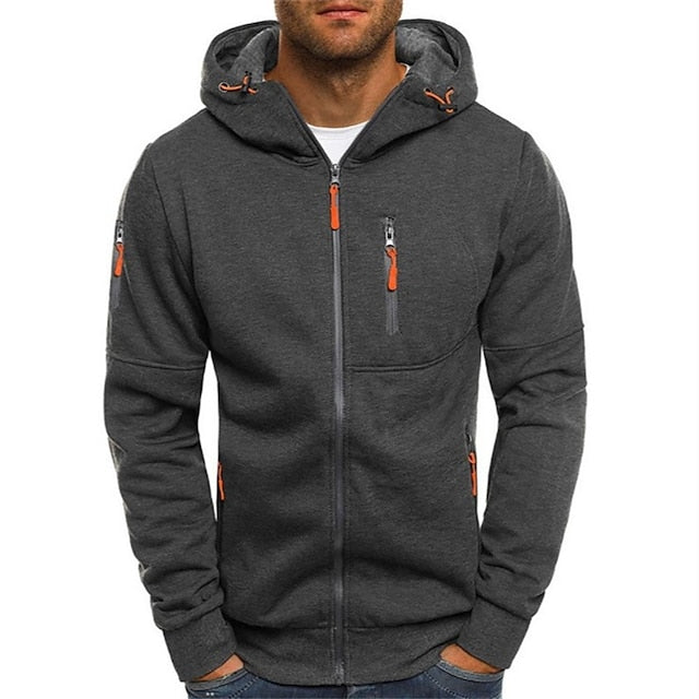 Dama Washington Cadmus men's cotton zip-up hoodie - view 3