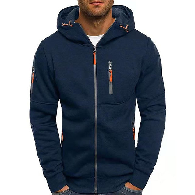 Dama Washington Cadmus men's cotton zip-up hoodie - view 6