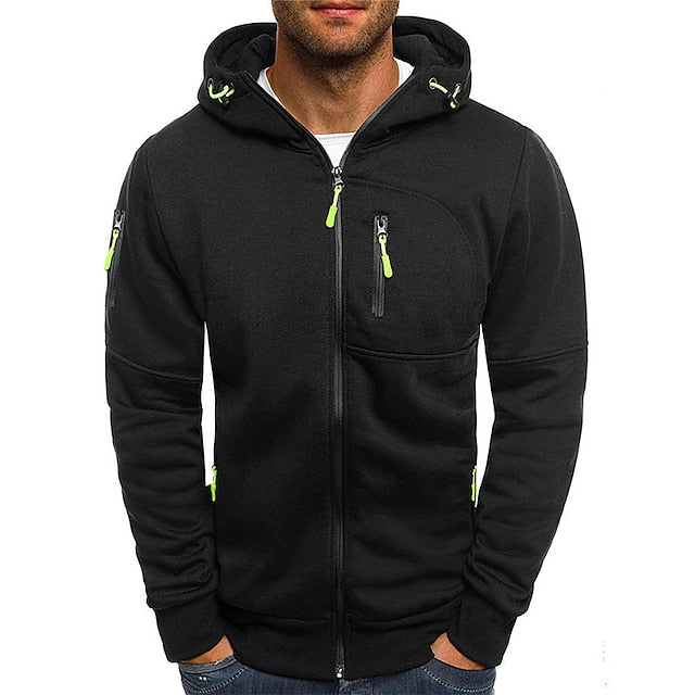 Dama Washington Cadmus men's cotton zip-up hoodie - view 2