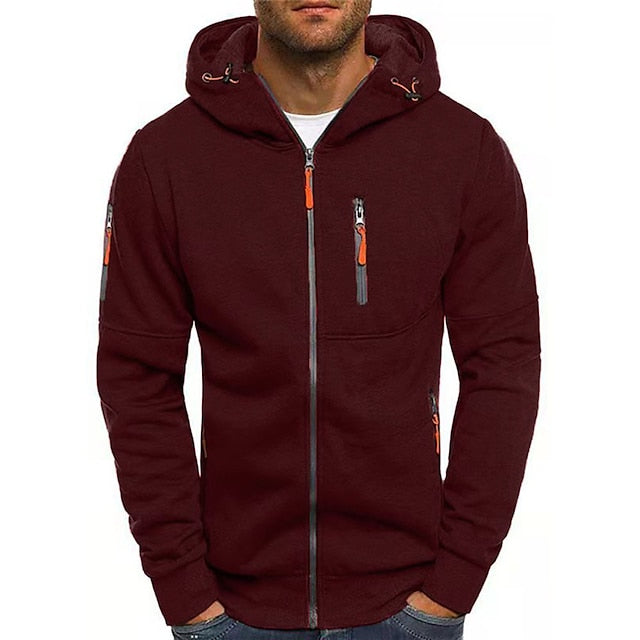 Dama Washington Cadmus men's cotton zip-up hoodie - view 4