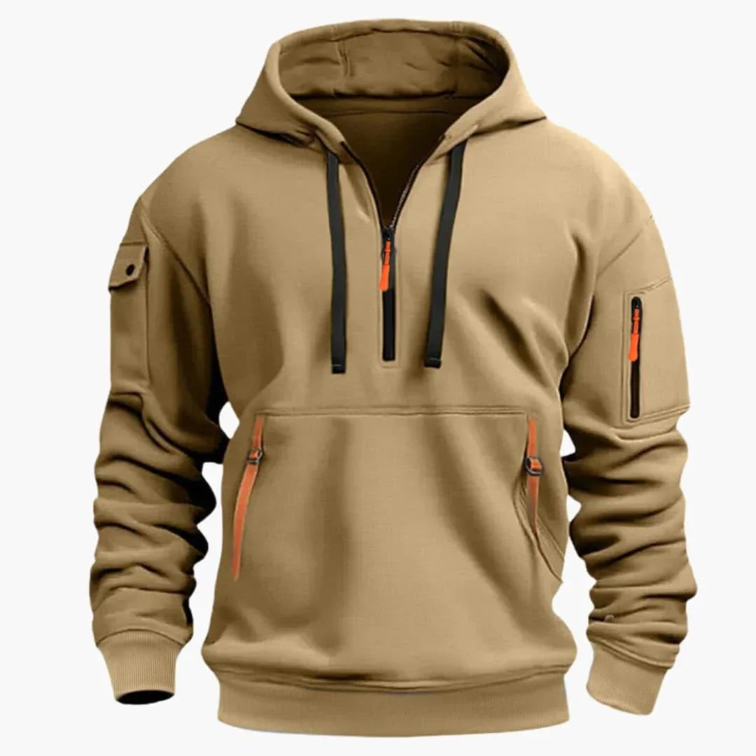 Dama Washington Abelard men's hoodie with adjustable hood and zipper pockets - view 3