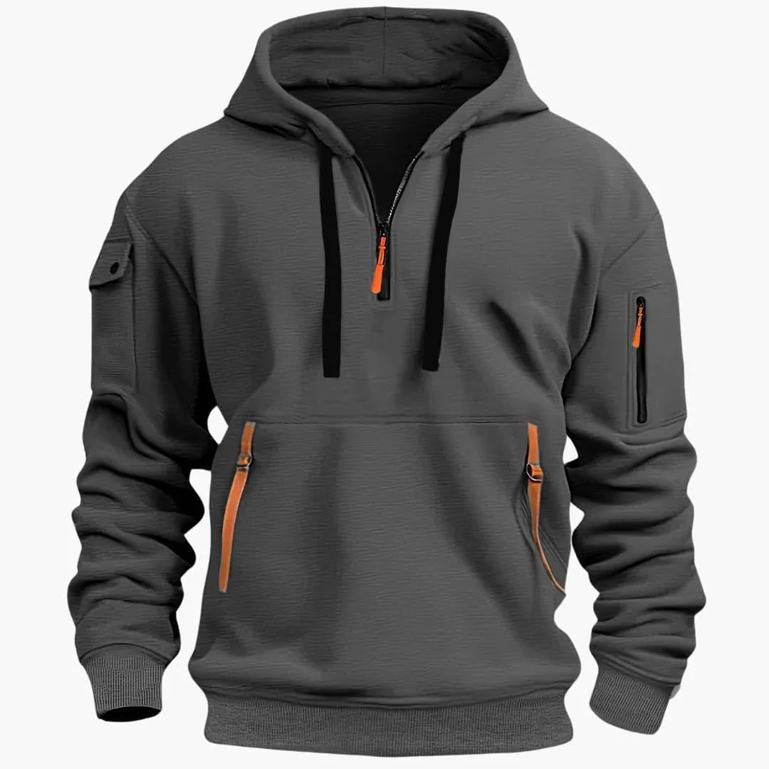 Dama Washington Abelard men's hoodie with adjustable hood and zipper pockets - view 7