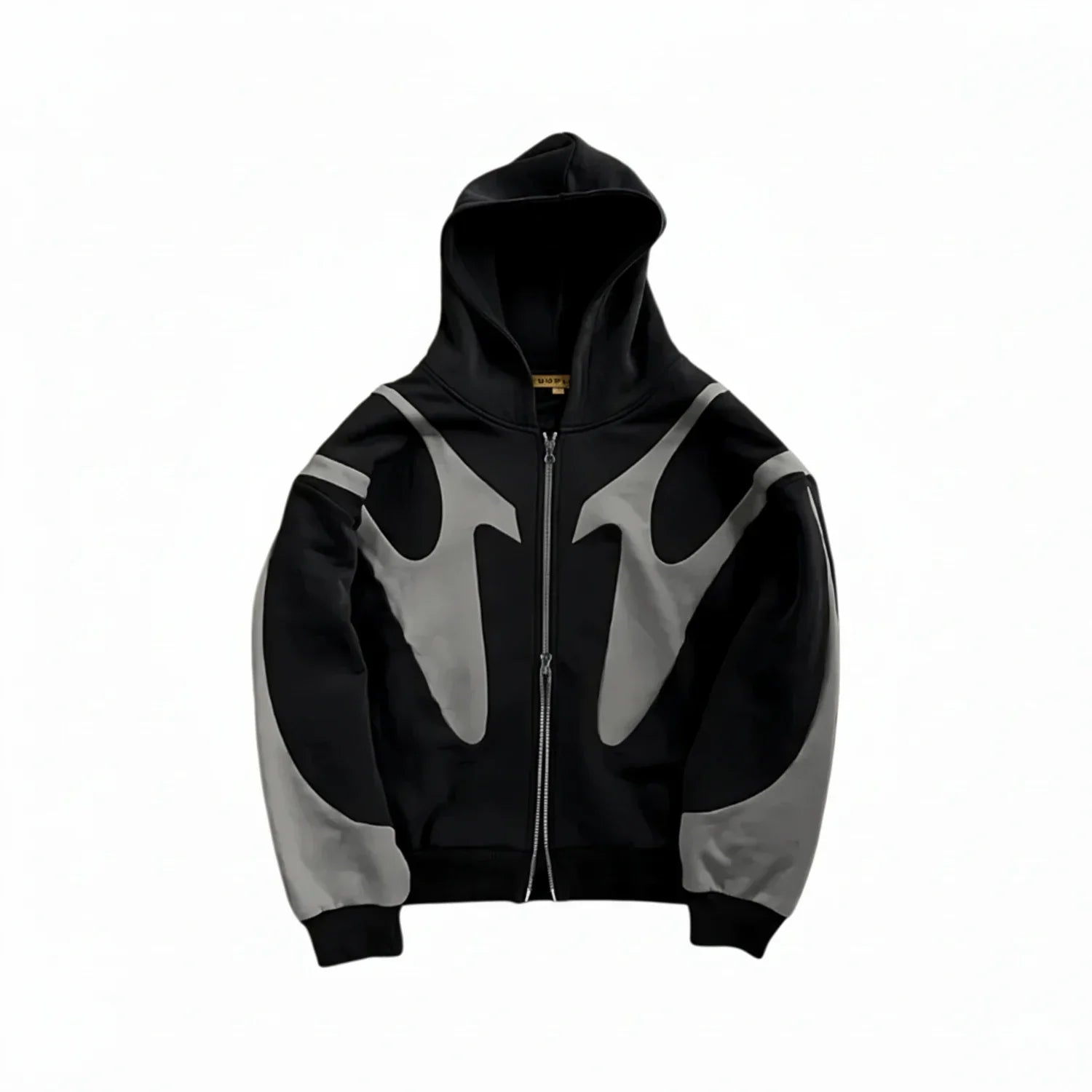 Axel | Men's Oversized Zip Up Hoodie Navy Cream Colorblock