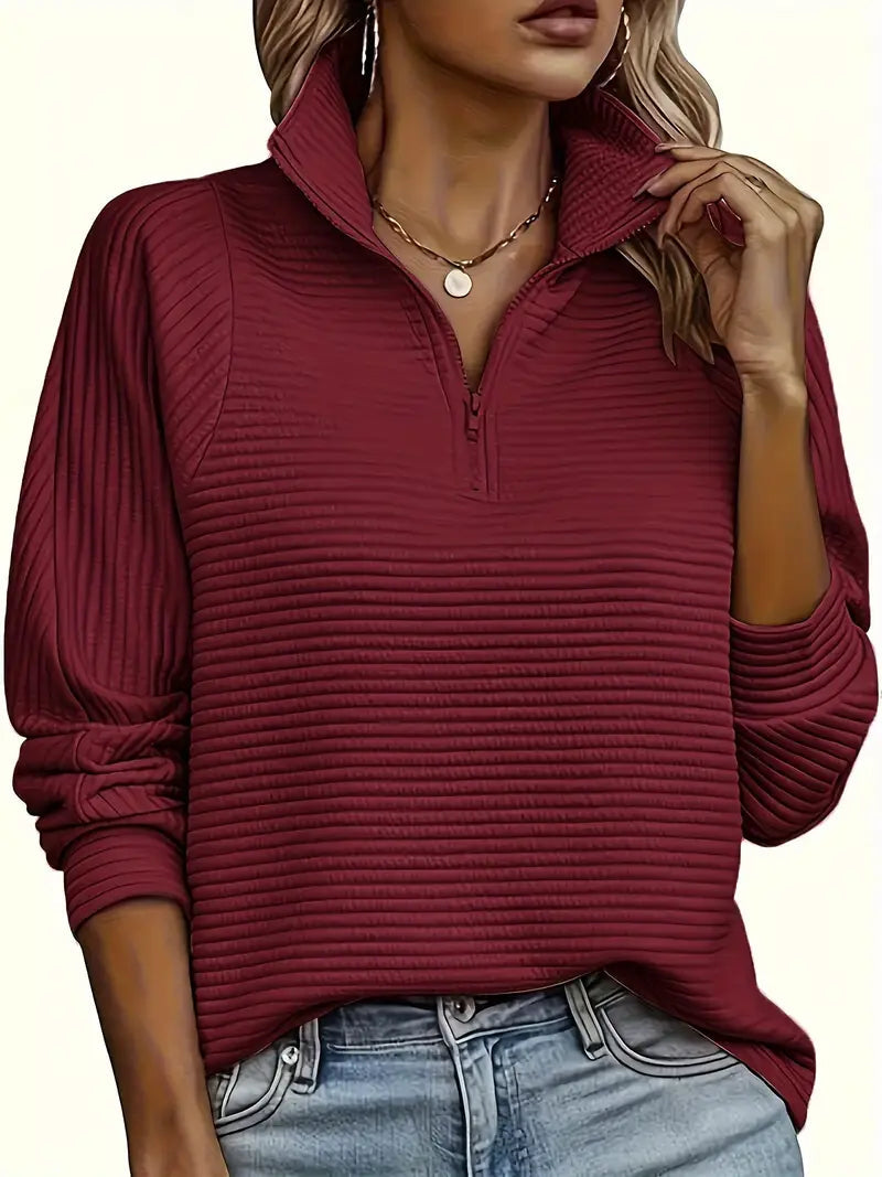 Dama Washington Clementine half zip funnel neck sweater - view 3