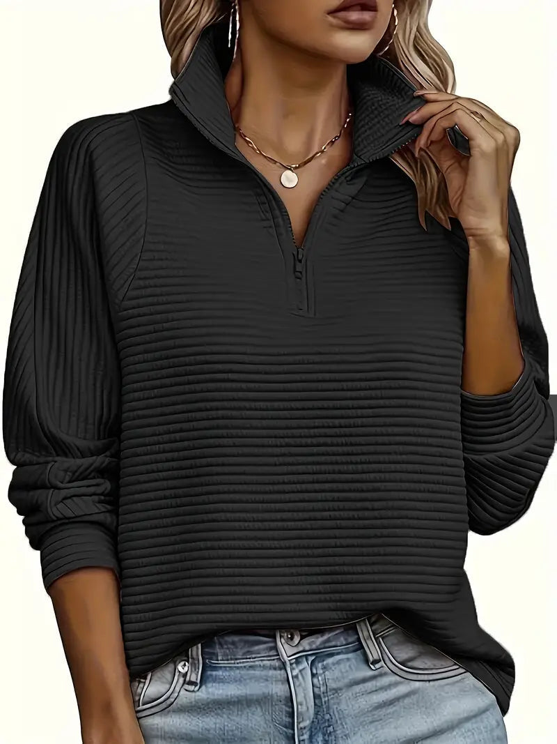 Dama Washington Clementine half zip funnel neck sweater - view 4