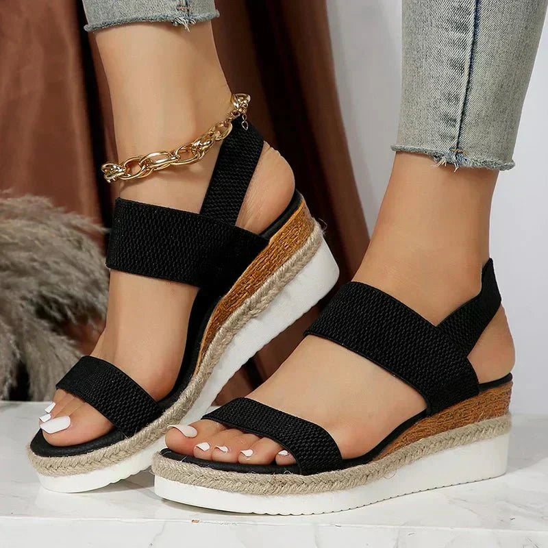 Ayla | Women's Comfort Arch Support Sandal Cream Straps