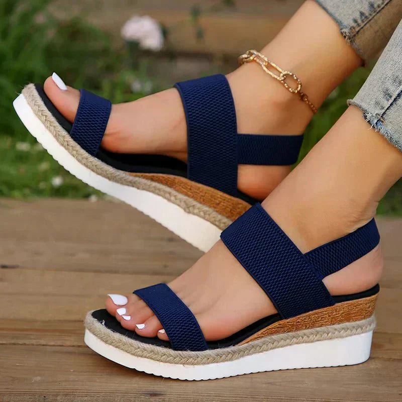 Ayla | Women's Comfort Arch Support Sandal Cream Straps