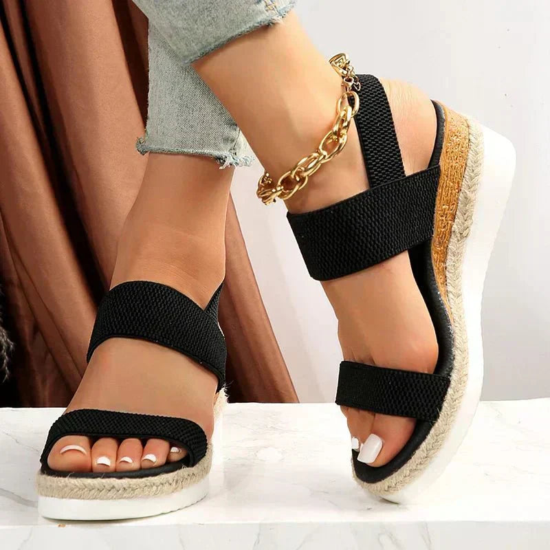 Ayla | Women's Comfort Arch Support Sandal Cream Straps
