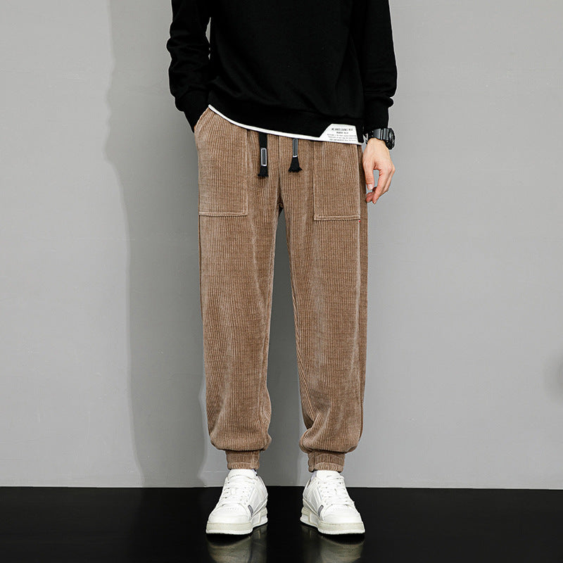 Arlo | Men's Cargo Corduroy Joggers Brown