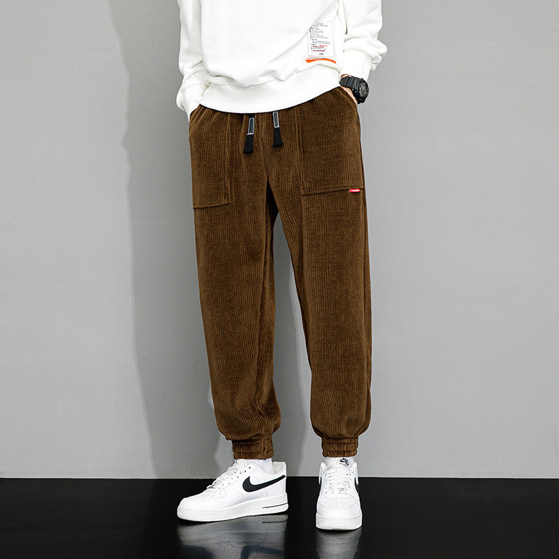 Arlo | Men's Cargo Corduroy Joggers Brown