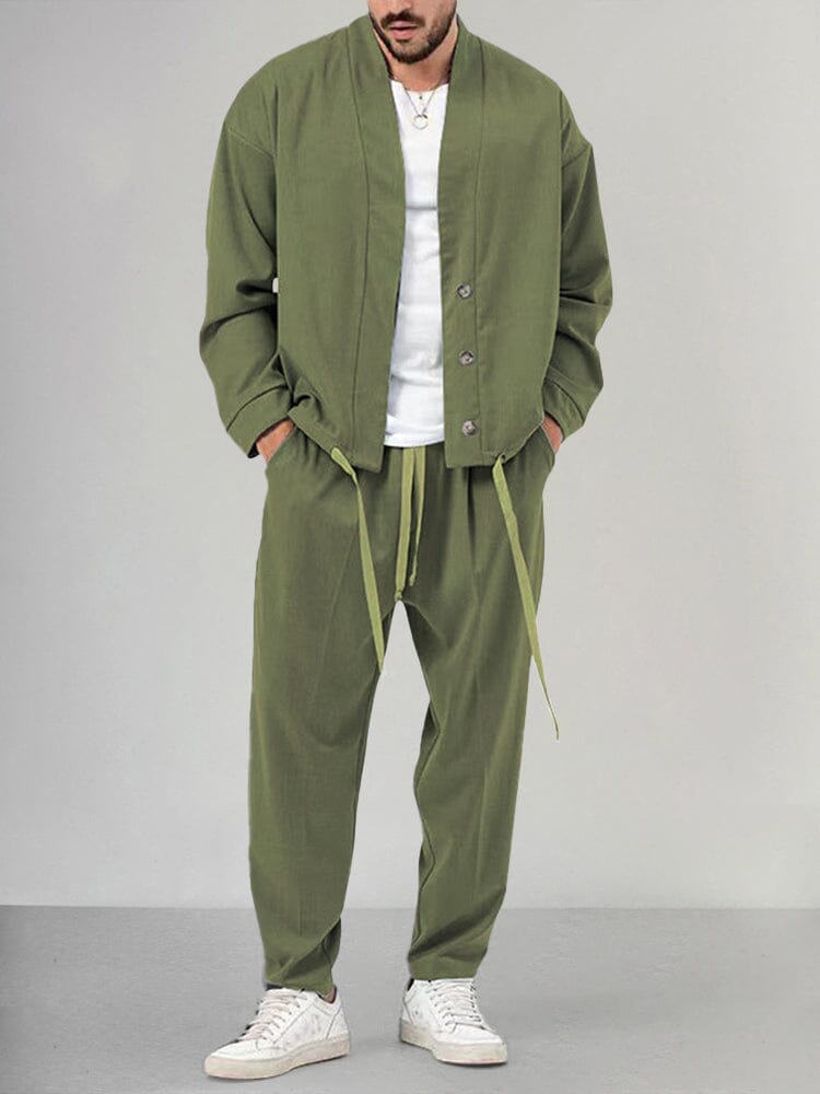 Dama Washington Dermot men's relaxed fit 2-piece outfit set - front view