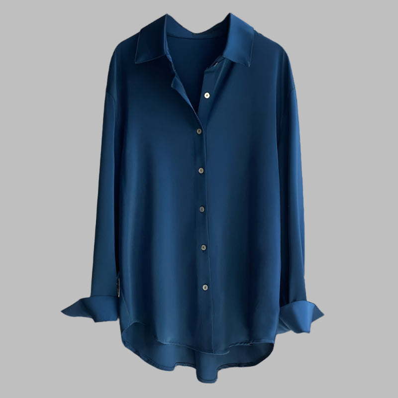 Rue | Women's Long Sleeve Button Down Shirt Cream
