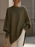 Dama Washington Nola women's oversized knit sweater cream crew neck - view 3