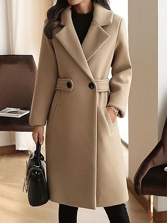 Dama Washington Guinevere women's belted long coat - view 2