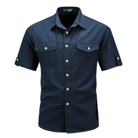 Arlo | Men's Utility Shirt Khaki Short Sleeve