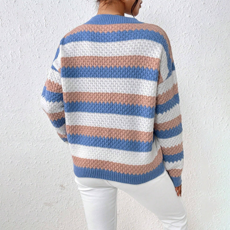 Dama Washington Emeline women's striped crew neck sweater - view 3