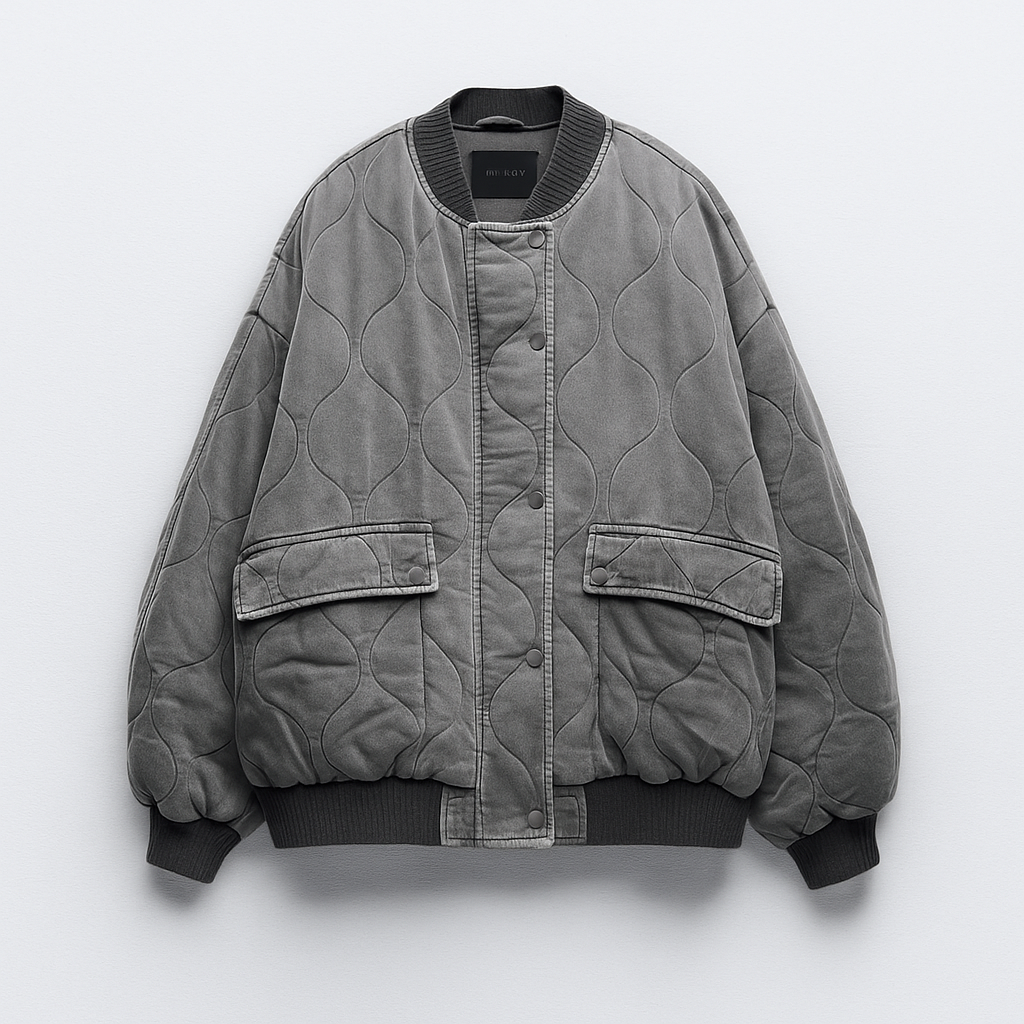 Dama Washington Primrose women's oversized bomber jacket - front view
