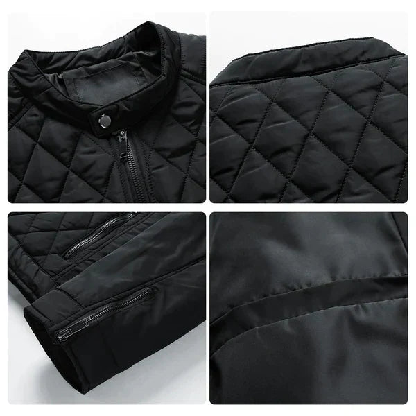 Dama Washington Alden men's diamond quilted full zip jacket - view 5