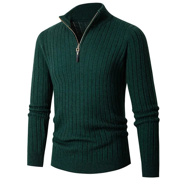 Dama Washington Tremaine half-zip ribbed sweater - view 10
