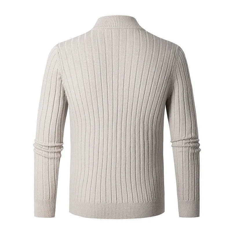 Dama Washington Tremaine half-zip ribbed sweater - view 3