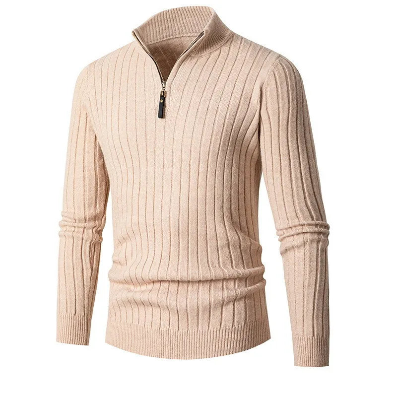 Dama Washington Tremaine half-zip ribbed sweater - view 9