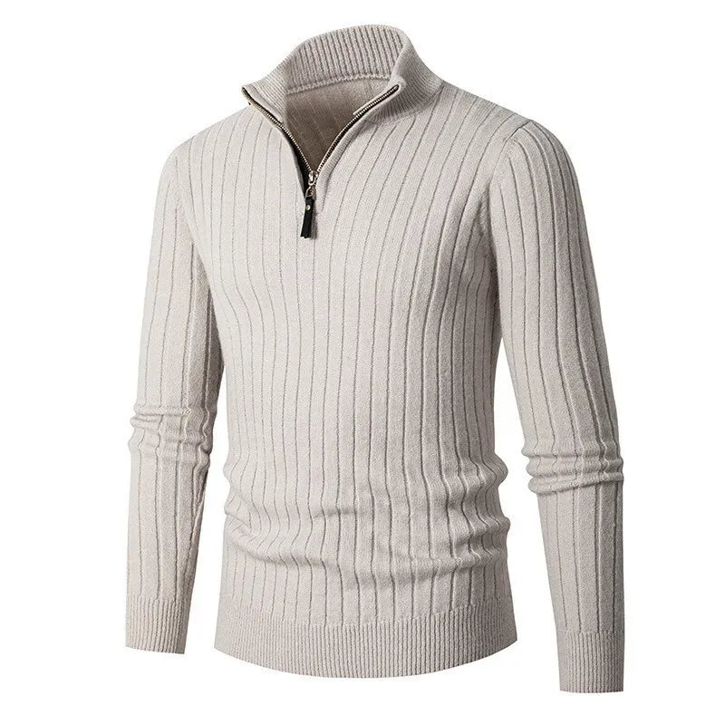 Dama Washington Tremaine half-zip ribbed sweater - view 6