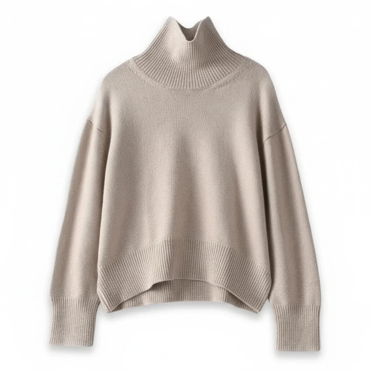 Dama Washington Rue women's oversized turtleneck sweater gray - view 4