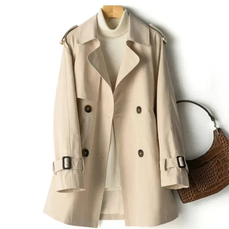 Dama Washington Bridgette women's double-breasted trench coat - front view