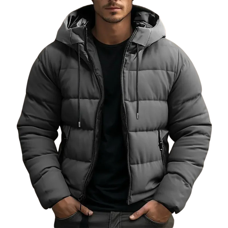 Dama Washington Harlan men's hooded quilted puffer jacket - view 2