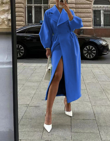 Dama Washington Cecily women's double breasted long coat - view 3