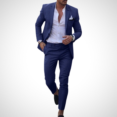 Dama Washington Axel men's suit navy slim fit - front view