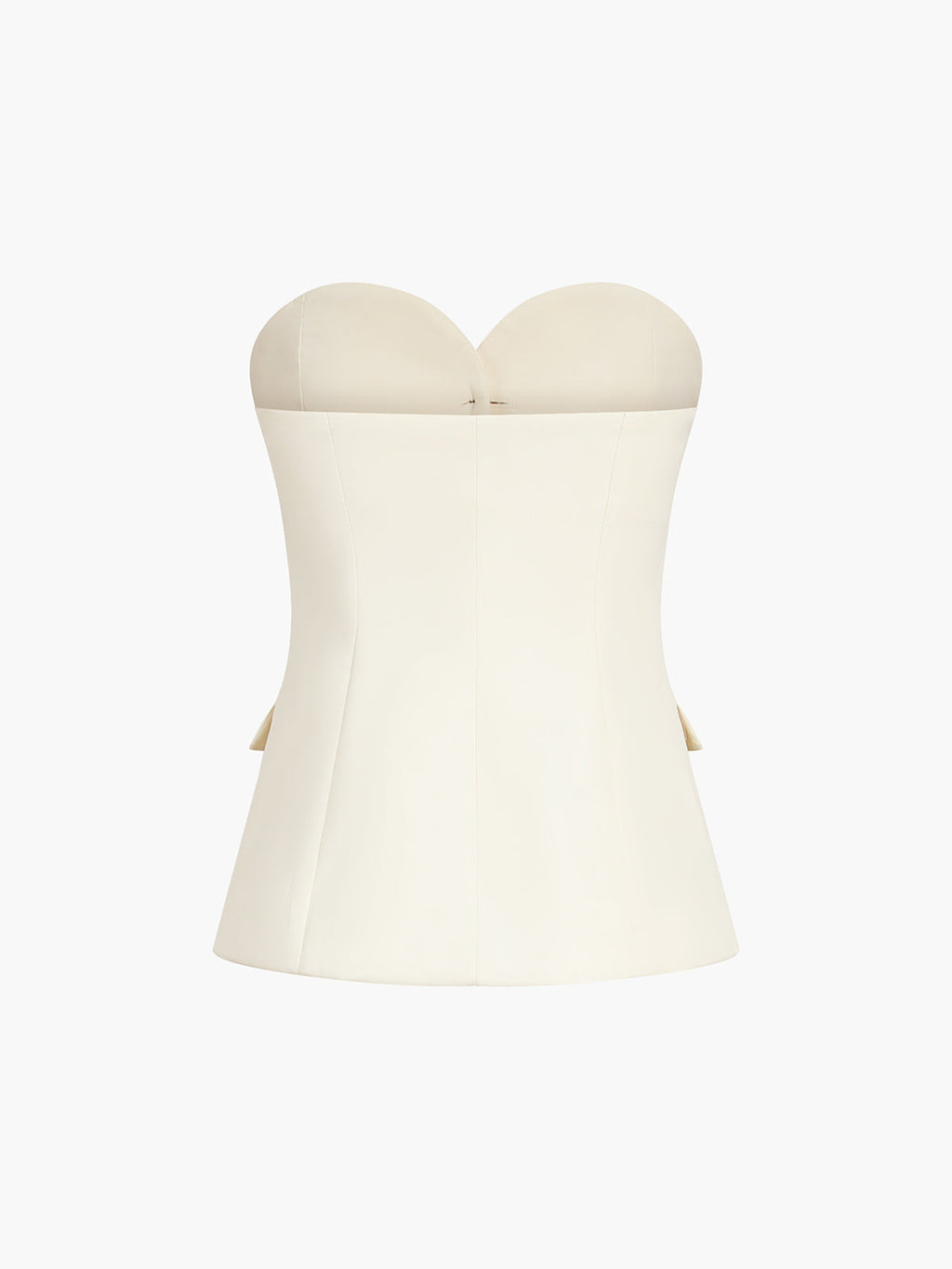 Dama Washington Wren women's strapless blazer suit cream button front - view 7