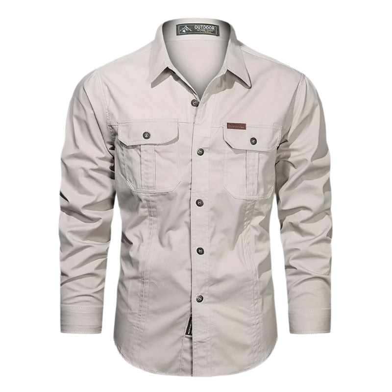 Dama Washington Octavian men's long sleeve button-down shirt - front view