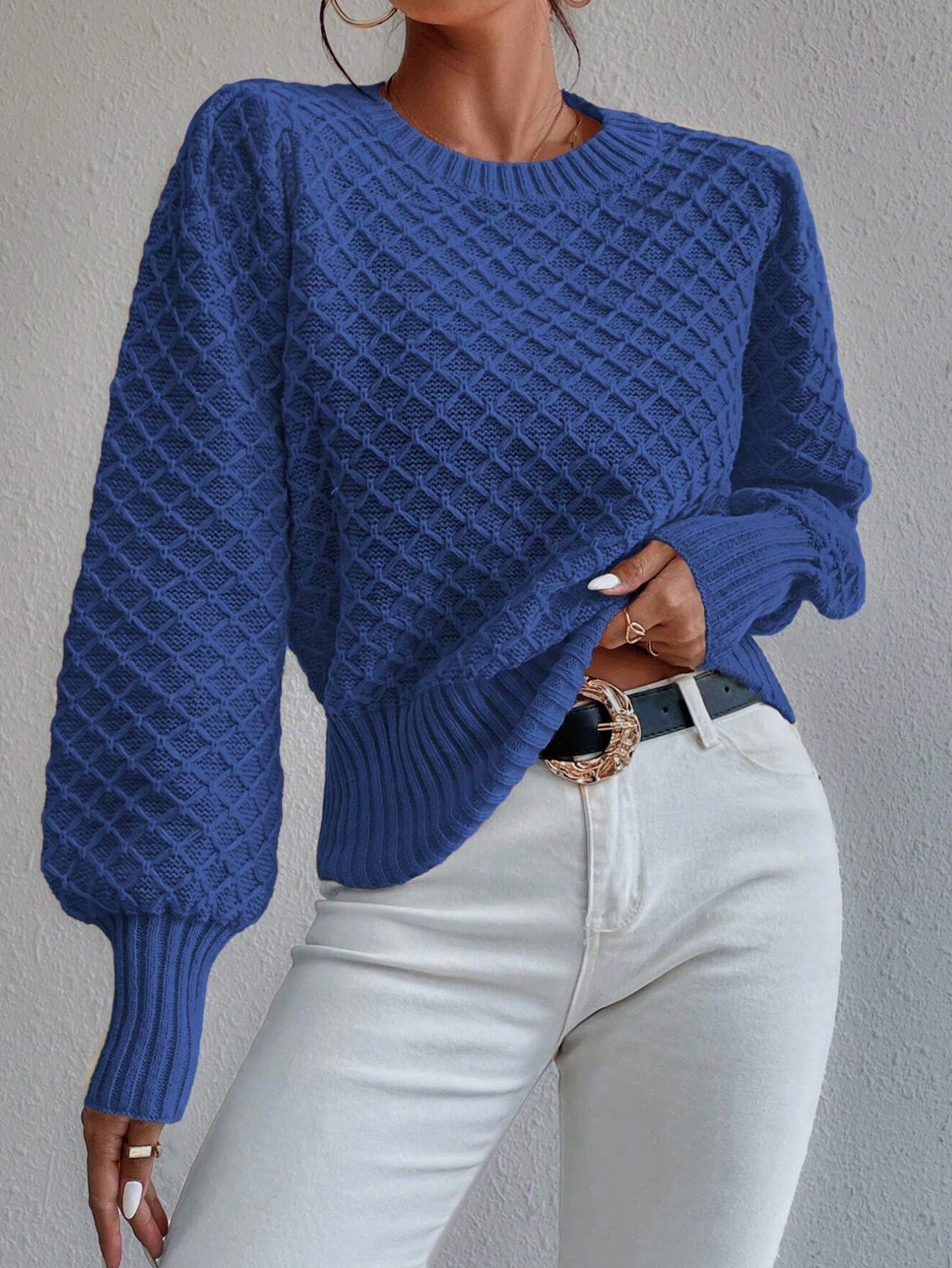 Dama Washington Charlize women's textured long sleeve sweater - view 2