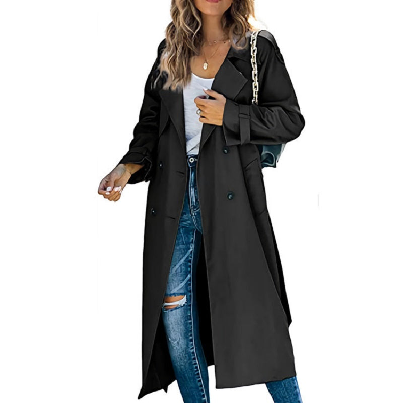 Dama Washington Tullia women's double breasted long coat - view 2