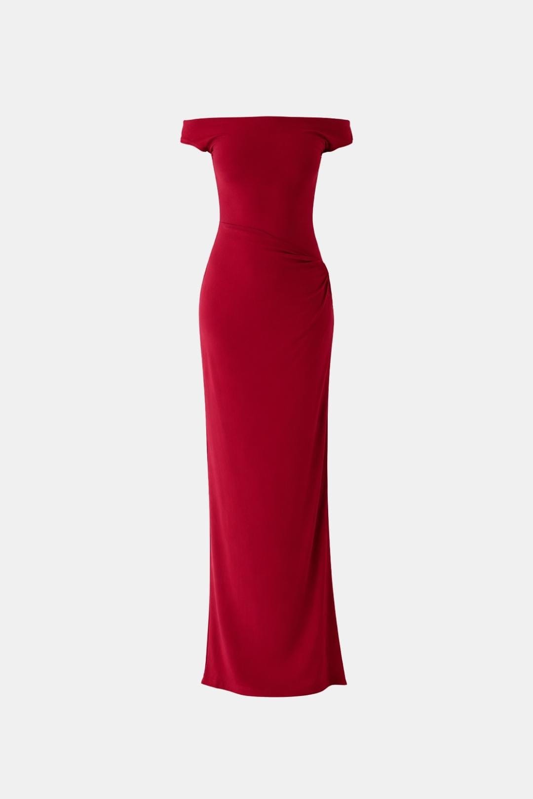 Ada | Women's Off Shoulder Maxi Dress Red
