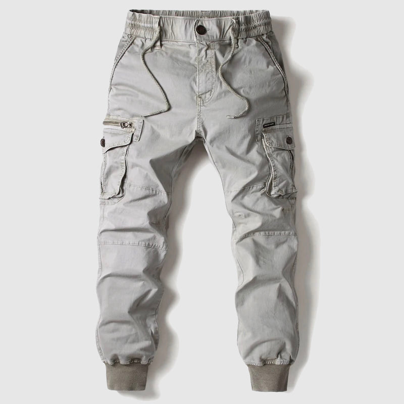 Axel | Men's Cargo Jogger Pants Beige Relaxed Fit