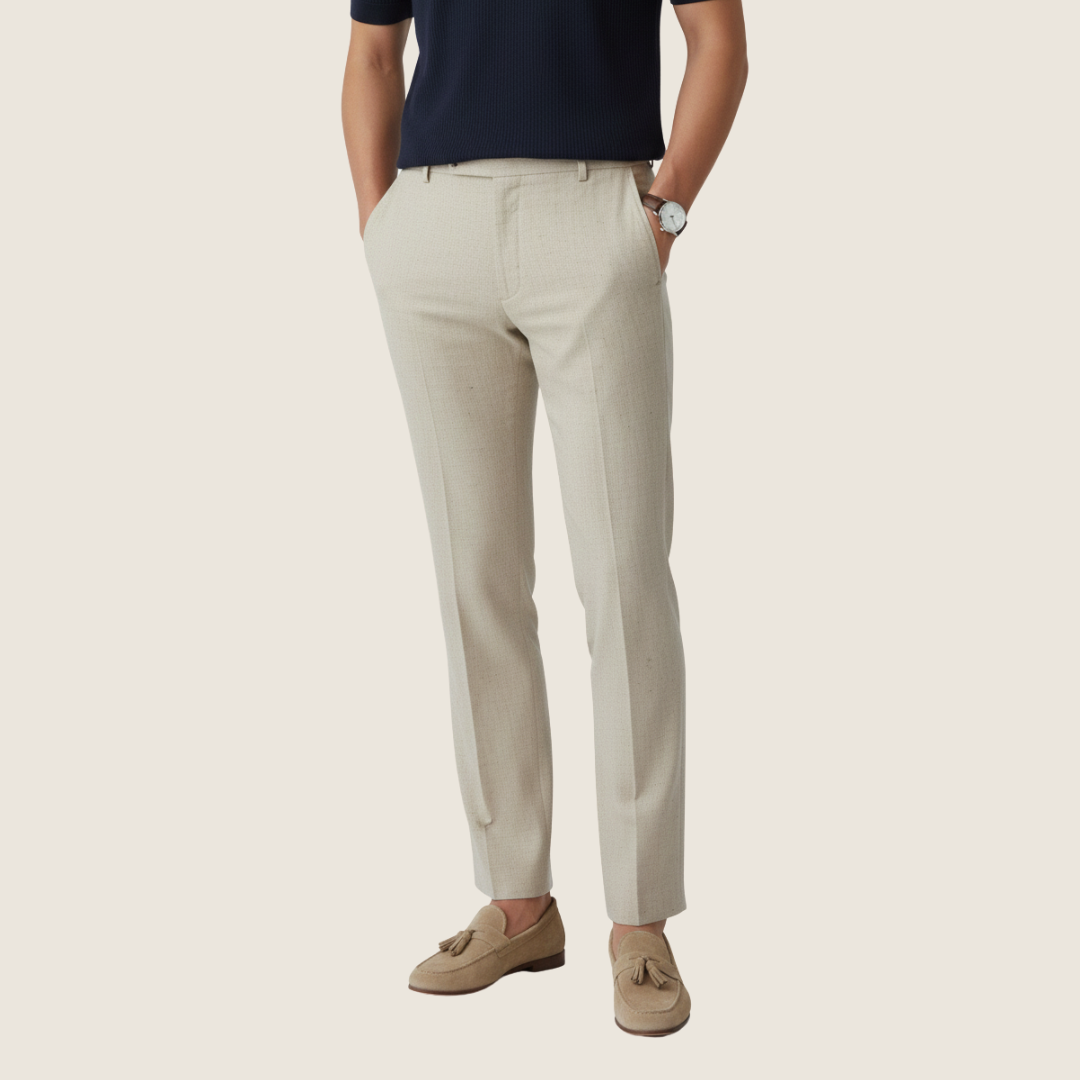 Axel | Men's Tailored Dress Pants White