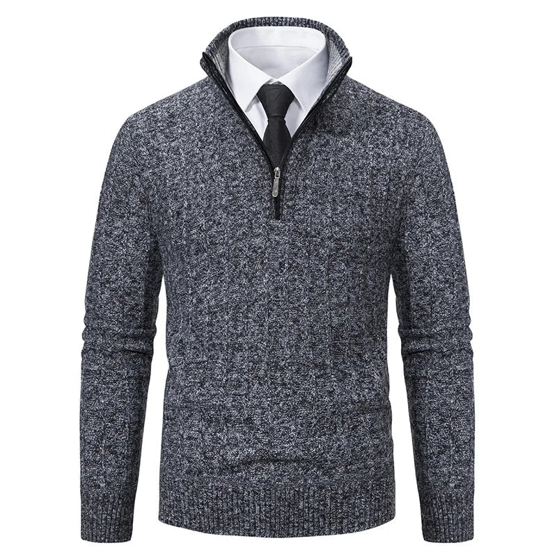 Dama Washington Redmond quarter-zip cable knit sweater - view 6