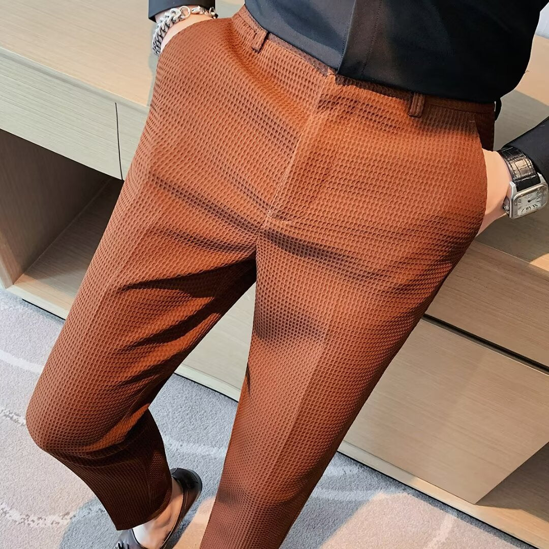 Dama Washington Halsey men's slim fit textured dress pants - view 3