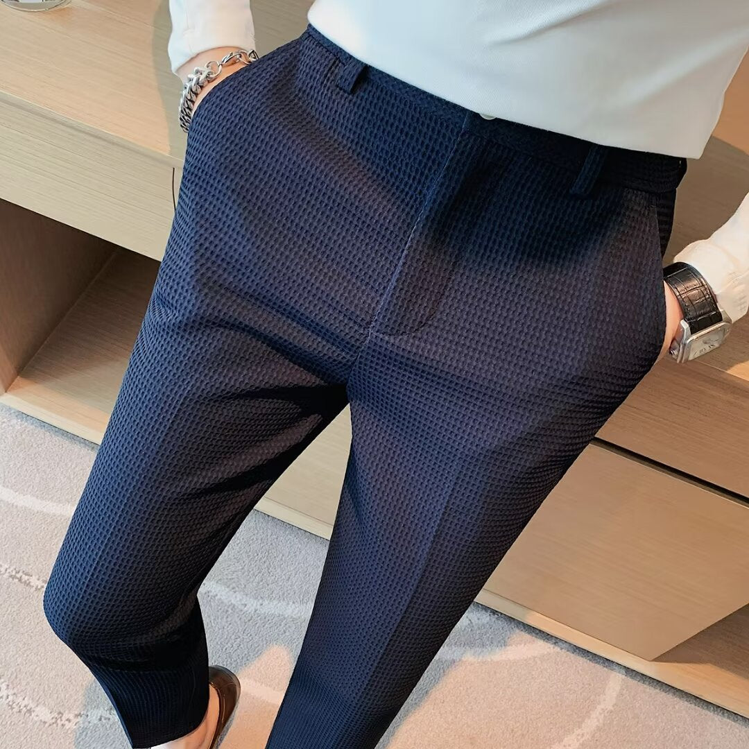 Dama Washington Halsey men's slim fit textured dress pants - view 4