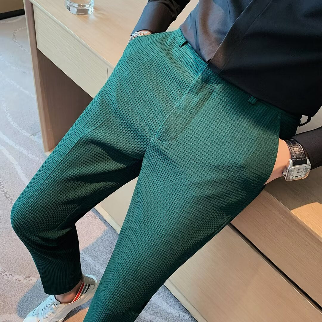 Dama Washington Halsey men's slim fit textured dress pants - view 5