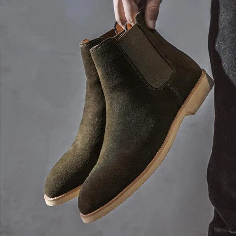Axel | Men's Chelsea Ankle Boots Black Leather