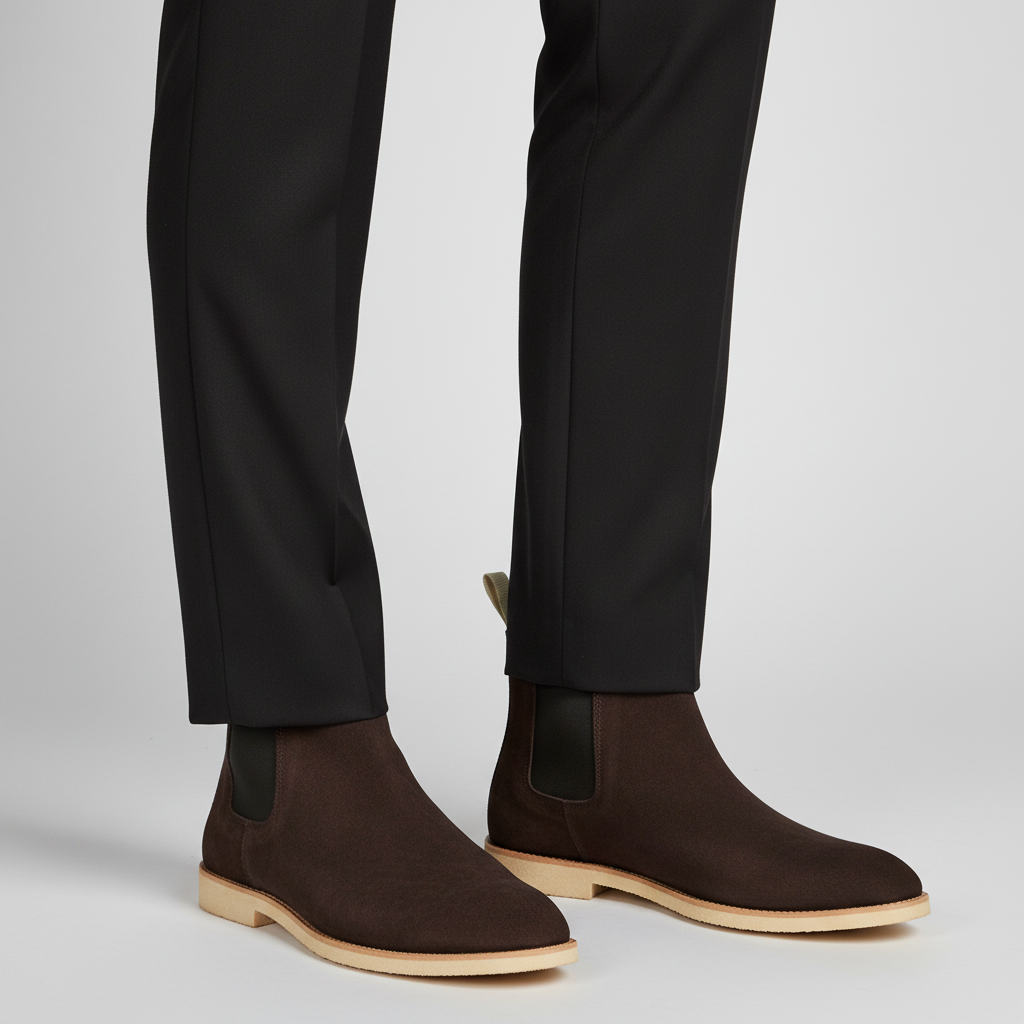 Axel | Men's Chelsea Ankle Boots Black Leather