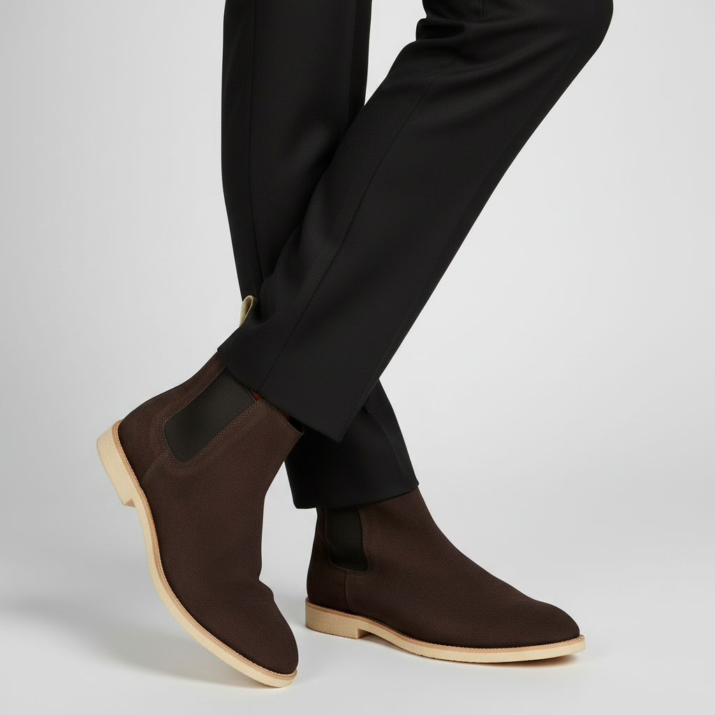 Axel | Men's Chelsea Ankle Boots Black Leather