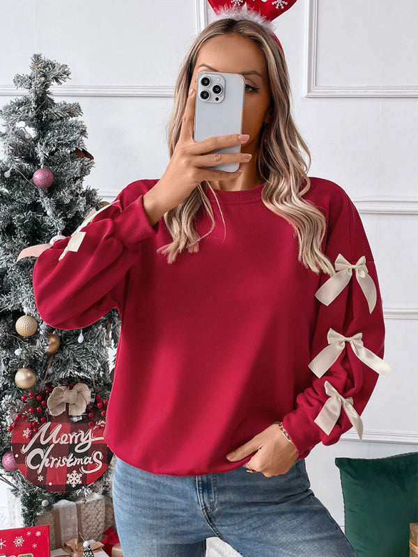Dama Washington Almira women's bow sleeve crew neck sweater - view 3