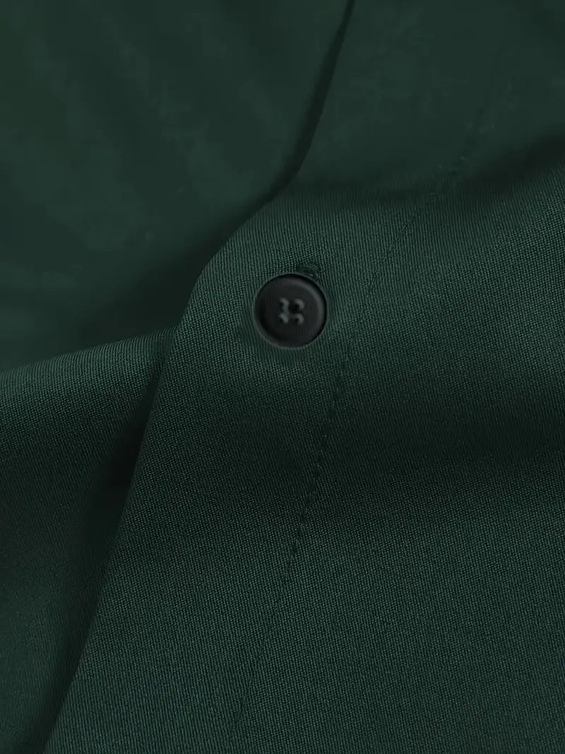 Axel | Men's Dress Shirt Black Long Sleeve Button Up
