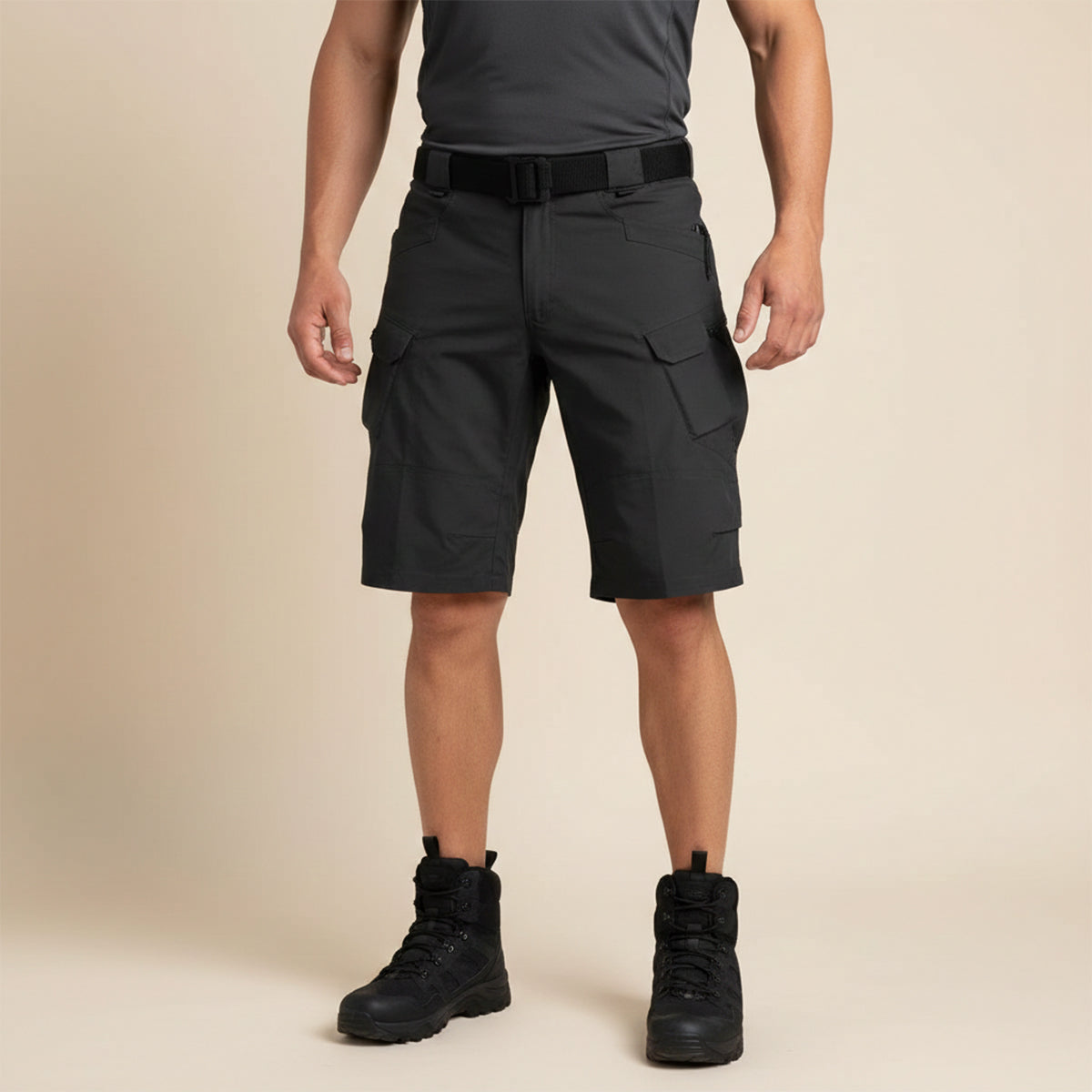 Sage | Men's Cargo Shorts Olive Khaki Utility Belt